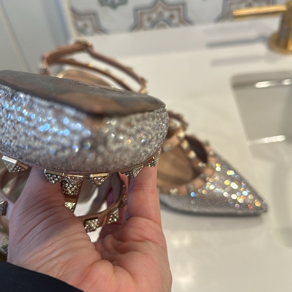 Valentino Rockstud Crystal Heels - Picture 8 of 13